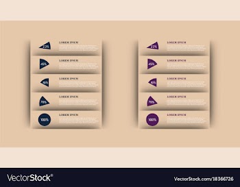 Modern strips infographics different options vector image
