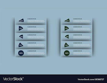 Modern strips infographics different options vector image