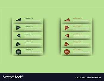 Modern strips infographics different options vector image