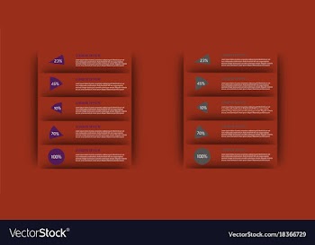 Modern strips infographics different options vector image