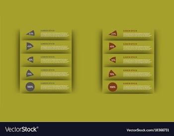 Modern strips infographics different options vector image