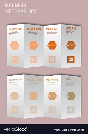 Modern strips infographics different options vector image