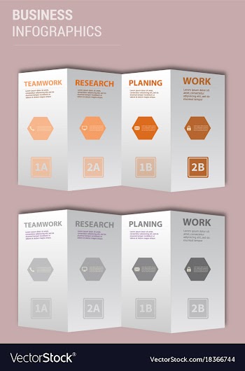 Modern strips infographics different options vector image