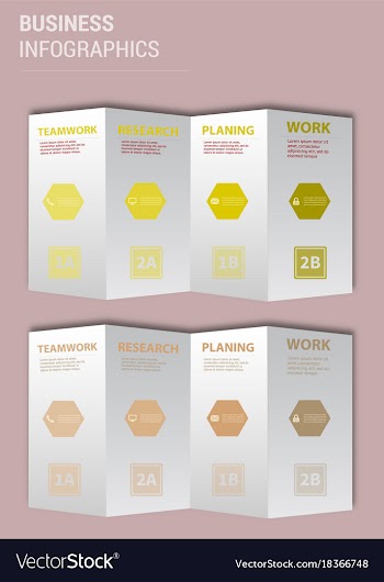 Modern strips infographics different options vector image