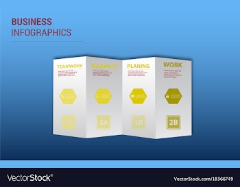 Modern strips infographics different options vector image