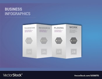 Modern strips infographics different options vector image