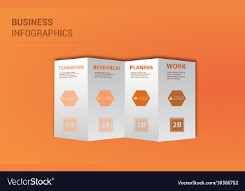 Modern strips infographics different options vector image