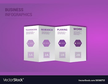 Modern strips infographics different options vector image
