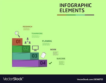 Modern strips infographics different options vector image