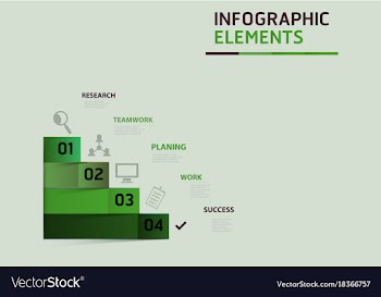 Modern strips infographics different options vector image