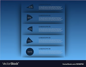 Modern strips infographics different options vector image
