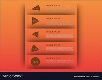 Modern strips infographics different options vector image