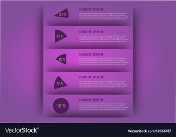 Modern strips infographics different options vector image