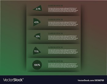 Modern strips infographics different options vector image