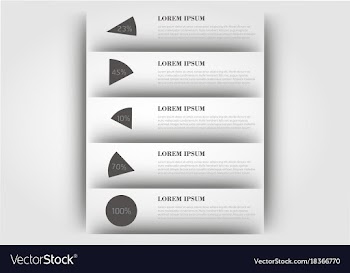 Modern strips infographics different options vector image