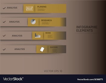 Modern strips infographics different options vector image