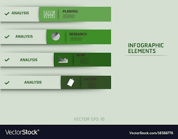 Modern strips infographics different options vector image