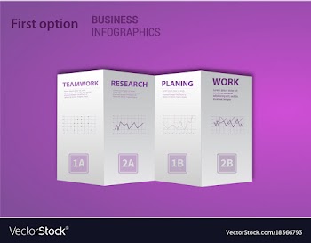 Modern strips infographics different options vector image