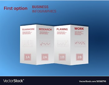 Modern strips infographics different options vector image