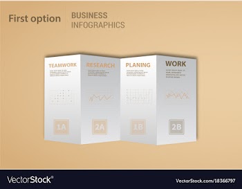 Modern strips infographics different options vector image
