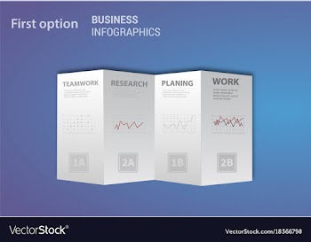 Modern strips infographics different options vector image