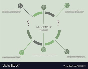 Modern strips infographics different options vector image