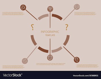 Modern strips infographics different options vector image