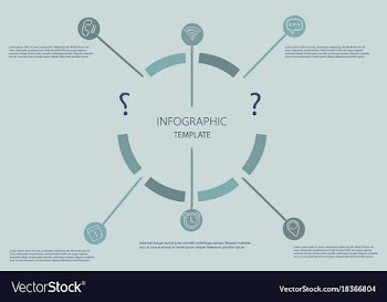 Modern strips infographics different options vector image