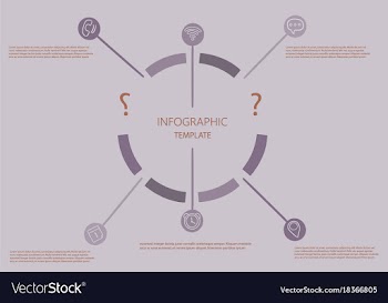 Modern strips infographics different options vector image