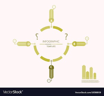 Modern strips infographics different options vector image