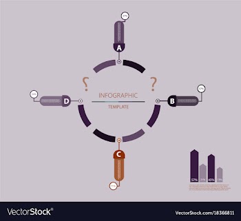 Modern strips infographics different options vector image