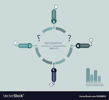 Modern strips infographics different options vector image