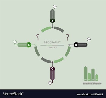 Modern strips infographics different options vector image