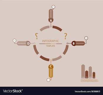 Modern strips infographics different options vector image