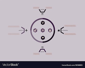 Modern strips infographics different options vector image