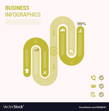 Modern strips infographics different options vector image