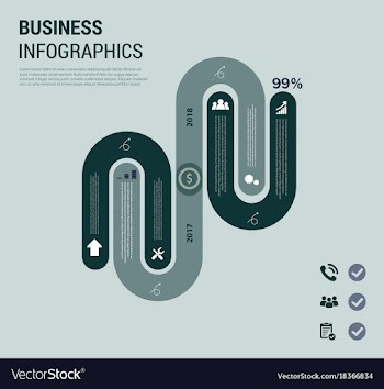 Modern strips infographics different options vector image