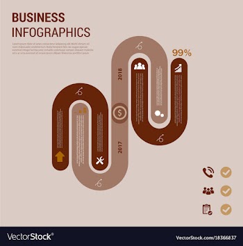Modern strips infographics different options vector image