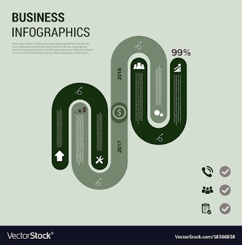Modern strips infographics different options vector image