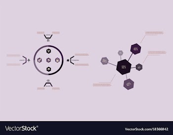 Modern strips infographics different options vector image