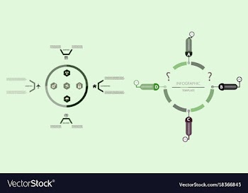 Modern strips infographics different options vector image
