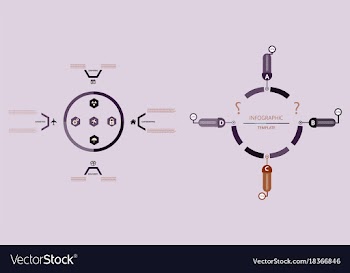 Modern strips infographics different options vector image