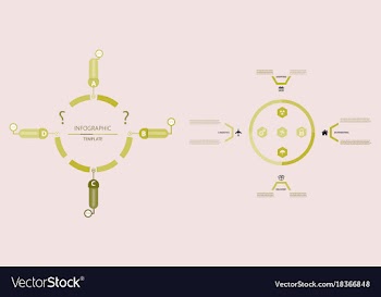 Modern strips infographics different options vector image