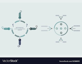 Modern strips infographics different options vector image