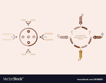 Modern strips infographics different options vector image