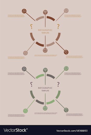 Modern strips infographics different options vector image