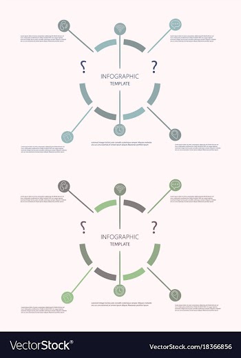 Modern strips infographics different options vector image