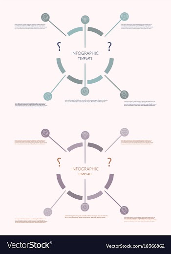 Modern strips infographics different options vector image