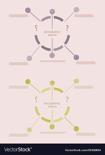 Modern strips infographics different options vector image