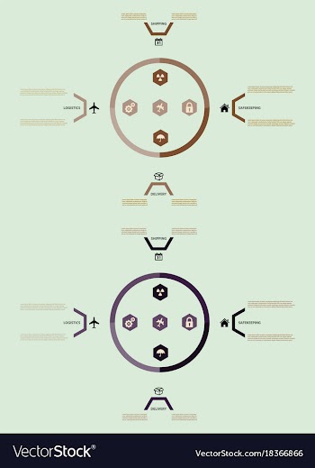 Modern strips infographics different options vector image